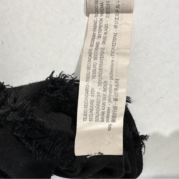 Zara Trafaluc Womens Black Fringe Long Sleeve Shirt - Picture 7 of 12